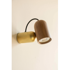 Настенный светильник Nomon ONFA WALL Gold/Walnut
