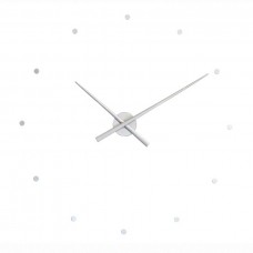 Часы OJ SILVER. Цвет: серебристый. D=80см