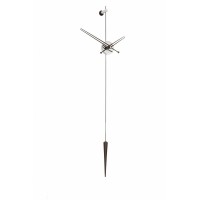 Часы настенные Special (основа - хром/стрелки и маятник - венге), D=37см, Н=113cm.