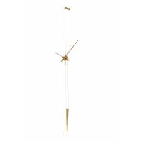 Часы Nomon PENDULO GOLD N (основа - полированная латунь/стрелки - орех, маятник - полированная латунь) D=74, H-max.=400cm