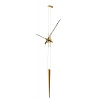 Часы Nomon PENDULO GOLD N  (основа - полированная латунь/стрелки - венге, маятник - латунь) D=74см, H-max.=400см