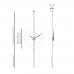 Часы Nomon PENDULO i, (Хромированная сталь) D=60см, H-max.=400см.