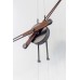 Часы Nomon PENDULO GRAPHITE N (основа - латунь с графитовой отделкой/стрелки и маятник - орех) D=74см, H-max.=400см