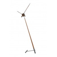 Часы Nomon Pisa Graphite T  (графит/орех). D=74см, H=150см