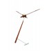 Часы Nomon Puntero N WALNUT, хром/орех. D=74см, H=94см