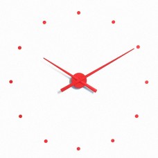 Часы OJ RED.  Цвет: красный. D=80см