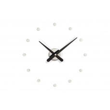Часы Nomon  RODON MINI L BLACK. (основа - хромированная сталь/стрелки - черный лак)D=50см