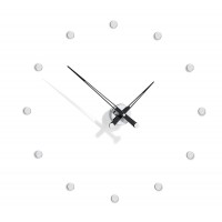 Часы Nomon Rodon 12 i BLACK, (основа - хромированная сталь/стрелки - черный лак) D=70см