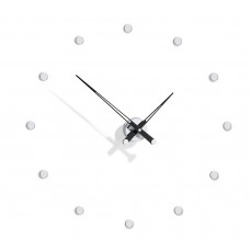 Часы Nomon Rodon 12 i BLACK, (основа - хромированная сталь/стрелки - черный лак) D=70см