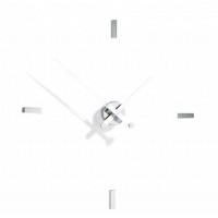 Часы Nomon Tacon 4i WHITE, (основа - хромированная сталь/стрелки - белый лак) D=74см