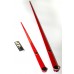 Часы Nomon Tacon 4 L, RED. (основа - хромированная сталь/стрелки - красный лак) D=100см