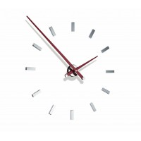 Часы Nomon Tacon 12 L RED. (основа - хромированная сталь/стрелки - красный лак) D=100см