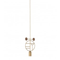 Подвесной светильник NOMON HOME WOODEN DOTS, CONF. 06, GOLD/WALNUT