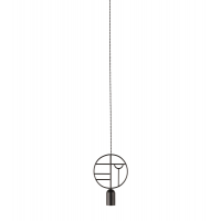 Подвесной светильник NOMON HOME WOODEN DOTS, CONF. 01, GRAPHITE