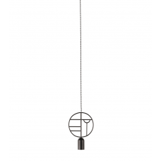Подвесной светильник NOMON HOME WOODEN DOTS, CONF. 01, GRAPHITE
