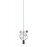 Подвесной светильник NOMON HOME WOODEN DOTS, CONF. 06, GRAPHITE/COLOR