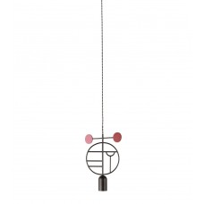 Подвесной светильник NOMON HOME WOODEN DOTS, CONF. 06, GRAPHITE/COLOR