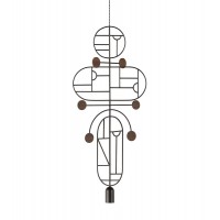 Подвесной светильник NOMON HOME WOODEN DOTS, CONF. 19, GRAPHITE/WALNUT