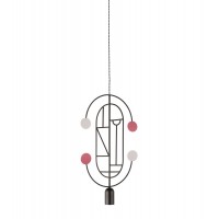 Подвесной светильник NOMON HOME WOODEN DOTS, CONF. 4, GRAPHITE/COLOR