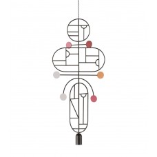 Подвесной светильник NOMON HOME WOODEN DOTS, CONF. 19, GRAPHITE/COLOR