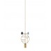 Подвесной светильник NOMON HOME WOODEN DOTS, CONF. 06, GOLD/COLOR