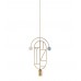Подвесной светильник NOMON HOME WOODEN DOTS, CONF. 07, GOLD/COLOR