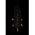 Подвесной светильник NOMON HOME WOODEN DOTS, CONF. 8, GOLD/WALNUT