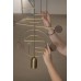 Подвесной светильник NOMON HOME WOODEN DOTS, CONF. 8, GOLD/WALNUT