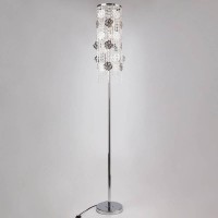 Торшер Eurosvet Flower 01070/3 хром/прозрачный хрусталь Strotskis
