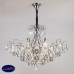 Люстра подвесная хрустальная Eurosvet Crystal 10080/12 хром / прозрачный хрусталь