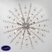 Люстра подвесная хрустальная Eurosvet Crystal 10080/12 хром / прозрачный хрусталь