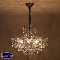 Люстра подвесная хрустальная Eurosvet Crystal 10080/6 хром / прозрачный хрусталь