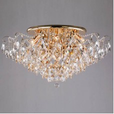 Люстра Eurosvet 10081/12 золото/прозрачный хрусталь Strotskis Crystal
