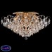 Люстра потолочная хрустальная Eurosvet Crystal 10081/12 золото / прозрачный хрусталь
