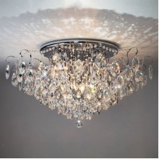 Люстра Eurosvet 10081/12 хром/прозрачный хрусталь Strotskis Crystal
