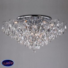 Люстра потолочная хрустальная Eurosvet Crystal 10081/12 хром / прозрачный хрусталь