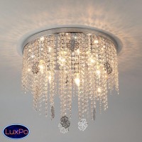 Люстра потолочная Eurosvet Flower 10083/6 хром / прозрачный хрусталь