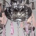 Люстра подвесная Eurosvet Rosetta 10086/8 серебро/дымчатый хрусталь Strotskis