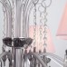 Люстра подвесная Eurosvet Rosetta 10086/8 серебро/дымчатый хрусталь Strotskis