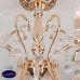 Хрустальная люстра с двойным вариантом крепления Eurosvet Collana 10096/5 золото/прозрачный хрусталь Strotskis