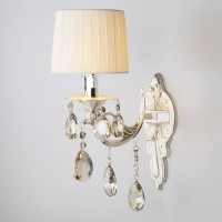 Бра Eurosvet Argenta 10098/1 серебро/тонированный хрусталь Strotskis