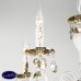 Люстра подвесная Eurosvet Ravenna 10104/5 белый с золотом/тонированный хрусталь Strotskis