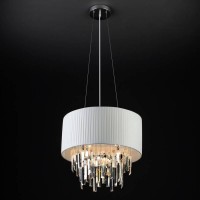 Подвесная люстра хрустальная Eurosvet Amantea 10106/6 хром/прозрачный хрусталь Strotskis