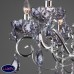 Люстра подвесная Eurosvet Escada 10109/6 хром/лазурный хрусталь Strotskis