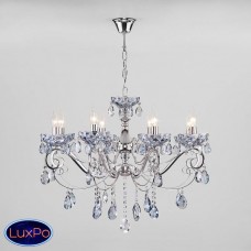 Люстра подвесная Eurosvet Escada 10109/8 хром/лазурный хрусталь Strotskis