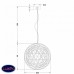 Люстра подвесная Divinare Galassia 1030/02 SP-92