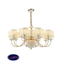 Люстра подвесная Lumien Hall ЭРИН 1030/15H-GD-WT