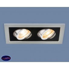 Встраиваемый точечный поворотный светильник Elektrostandard 1031/2 MR16 SL/BK серебро/черный a036411