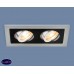 Встраиваемый точечный поворотный светильник Elektrostandard 1031/2 MR16 SL/BK серебро/черный a036411