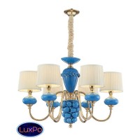 Люстра подвесная Lumien Hall МАКЕЙ 1031/6H-GD-PBL-WT